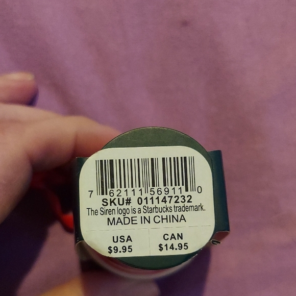 Starbucks Red and White Holiday Cup Ornament with Green Logo - Picture 7 of 8